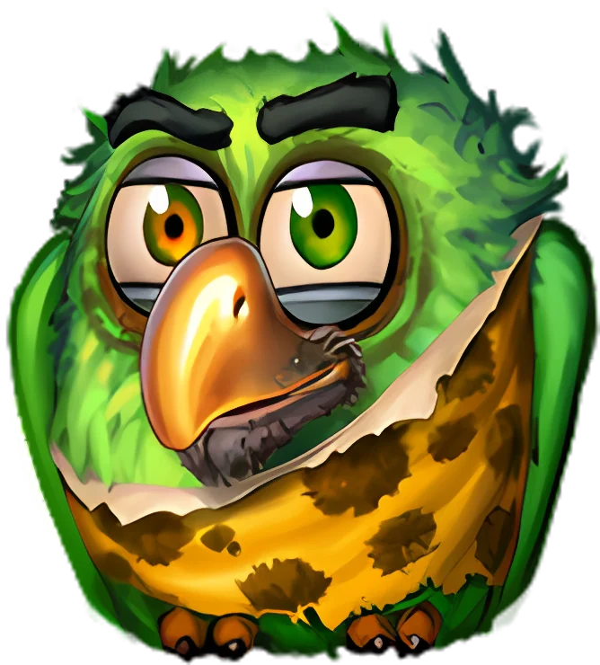 Pirots 2 groene vogel
