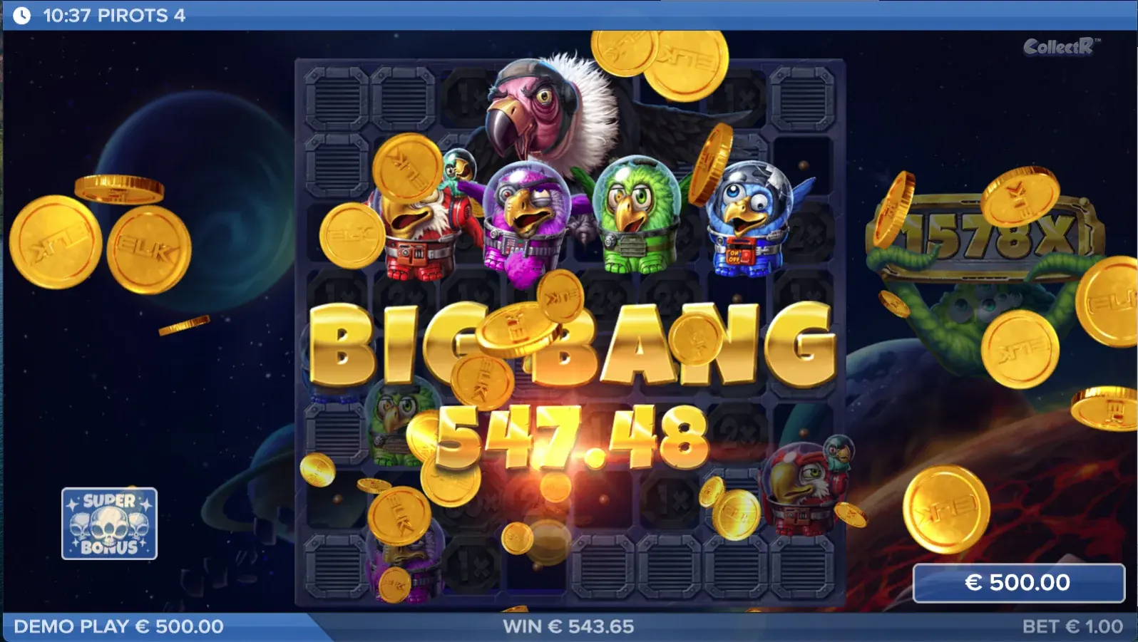 Pirots 4 Lost in Space Big Bang Win