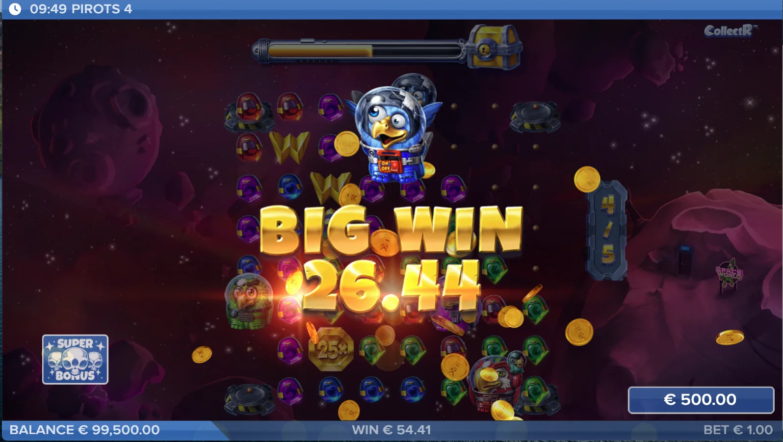 Pirots 4 Lost in Space Big Win