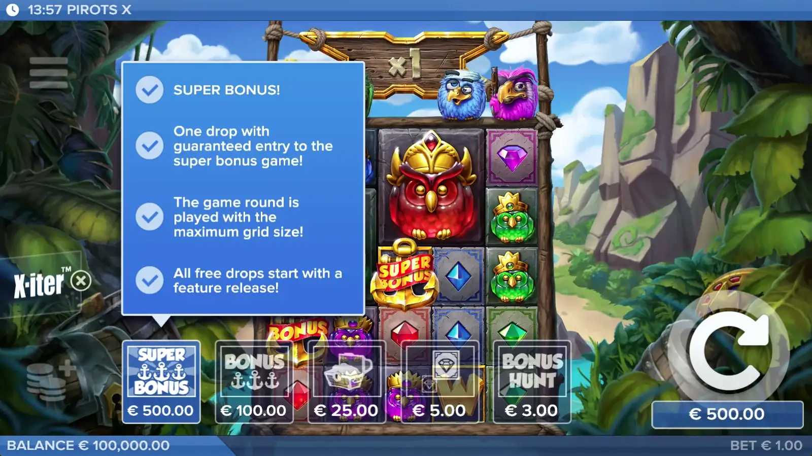 Pirots X X-iter